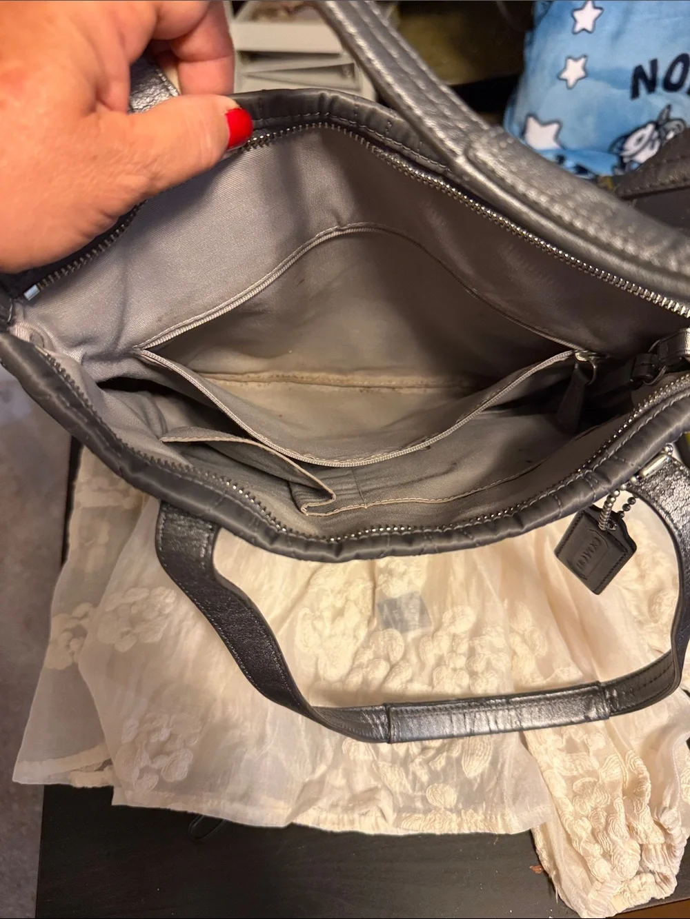 Coach tote gray